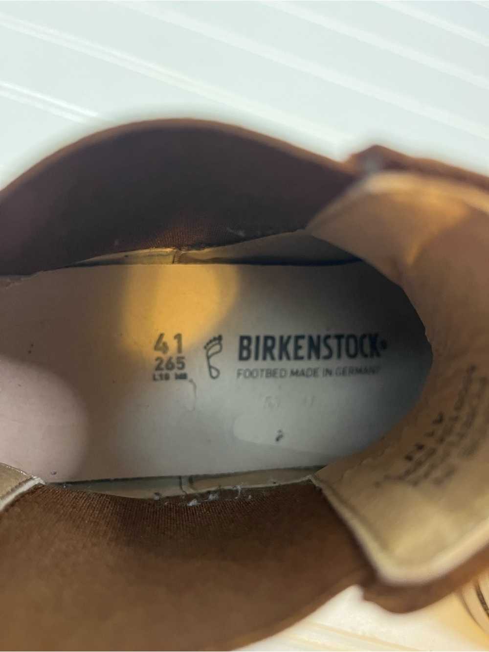 Birkenstock Bend Chelsea Boots Mens 41 US 8-8.5 Cognac Brown Leather Portugal - Picture 5 of 5